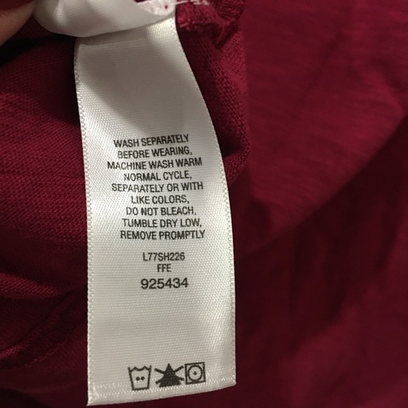 CABELA’S long sleeve lace front top fuchsia - Picture 5 of 6